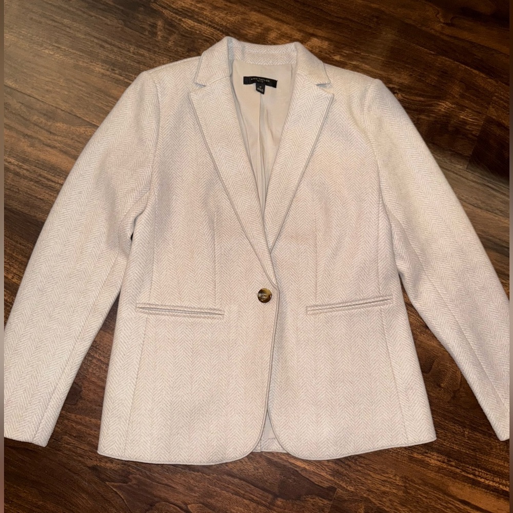 Ann Taylor Light Beige Blazer